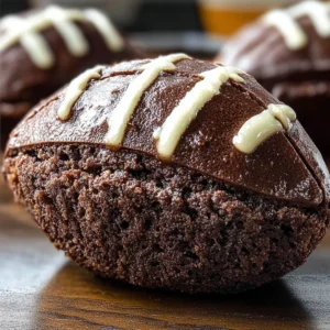 Delicious Game Day Football Brownies decorated for a football-themed party.