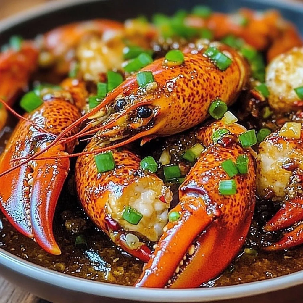 Garlic and Ginger Asian Lobster