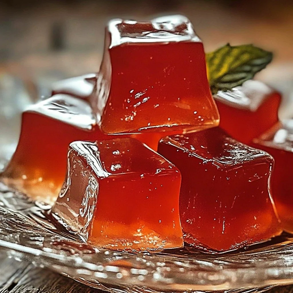 Colorful gelatin drink served in a glass, perfect for refreshment or snack
