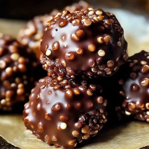 Delicious gluten-free chocolate quinoa bites with rich chocolate flavor