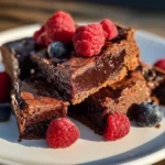 A healthier Valentine's Day dessert featuring fruit and dark chocolate.