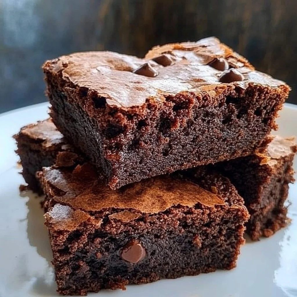 Delicious heart-shaped brownies decorated with chocolate and sprinkles.