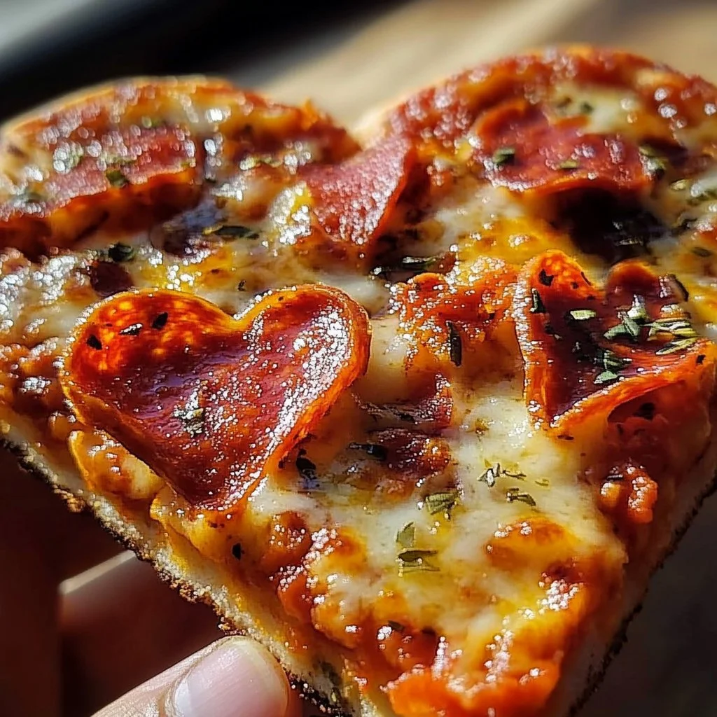 Heart-Shaped Pizza