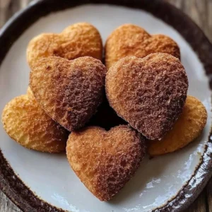 A variety of heart-shaped snacks including cookies and fruit for Valentine's Day.