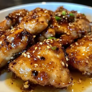 Delicious honey garlic chicken served with vegetables and rice