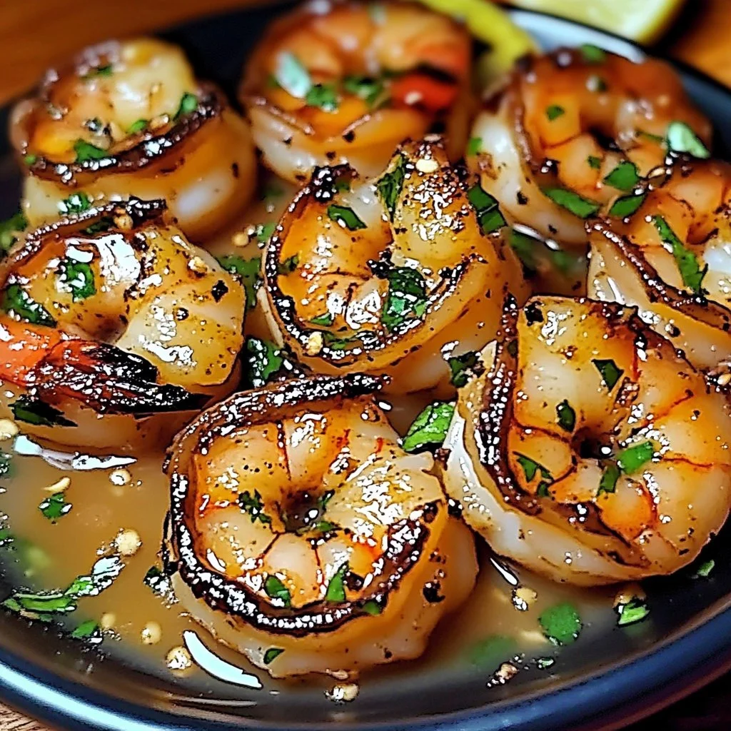 Honey Lime Shrimp Bites served on a platter garnished with lime and cilantro.