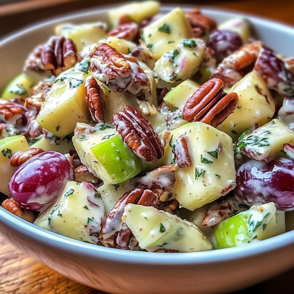 Irresistible Apple Grape Pecan Salad