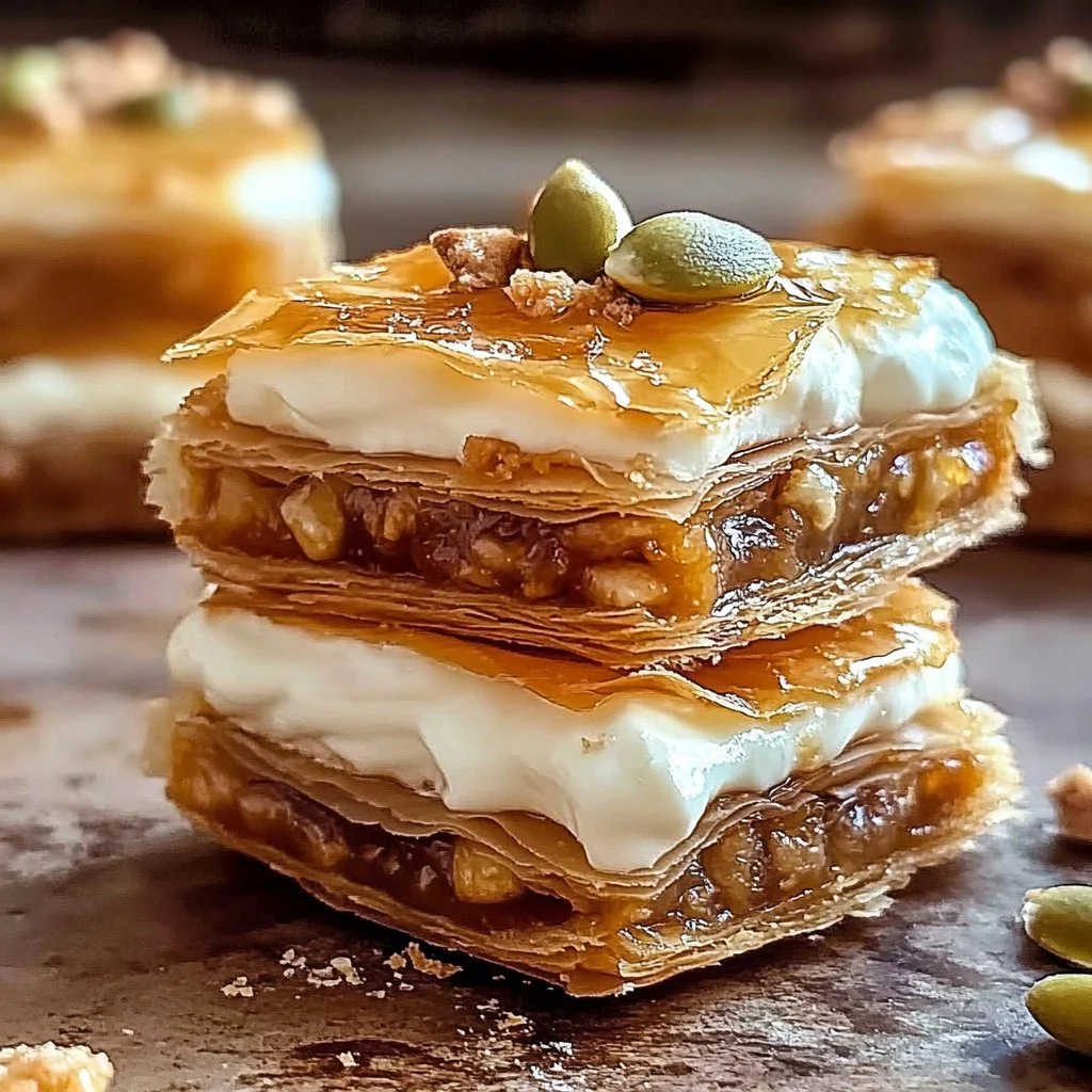 Delicious Baklava Cream Sandwich Cookies on a plate, showcasing their rich, creamy filling.