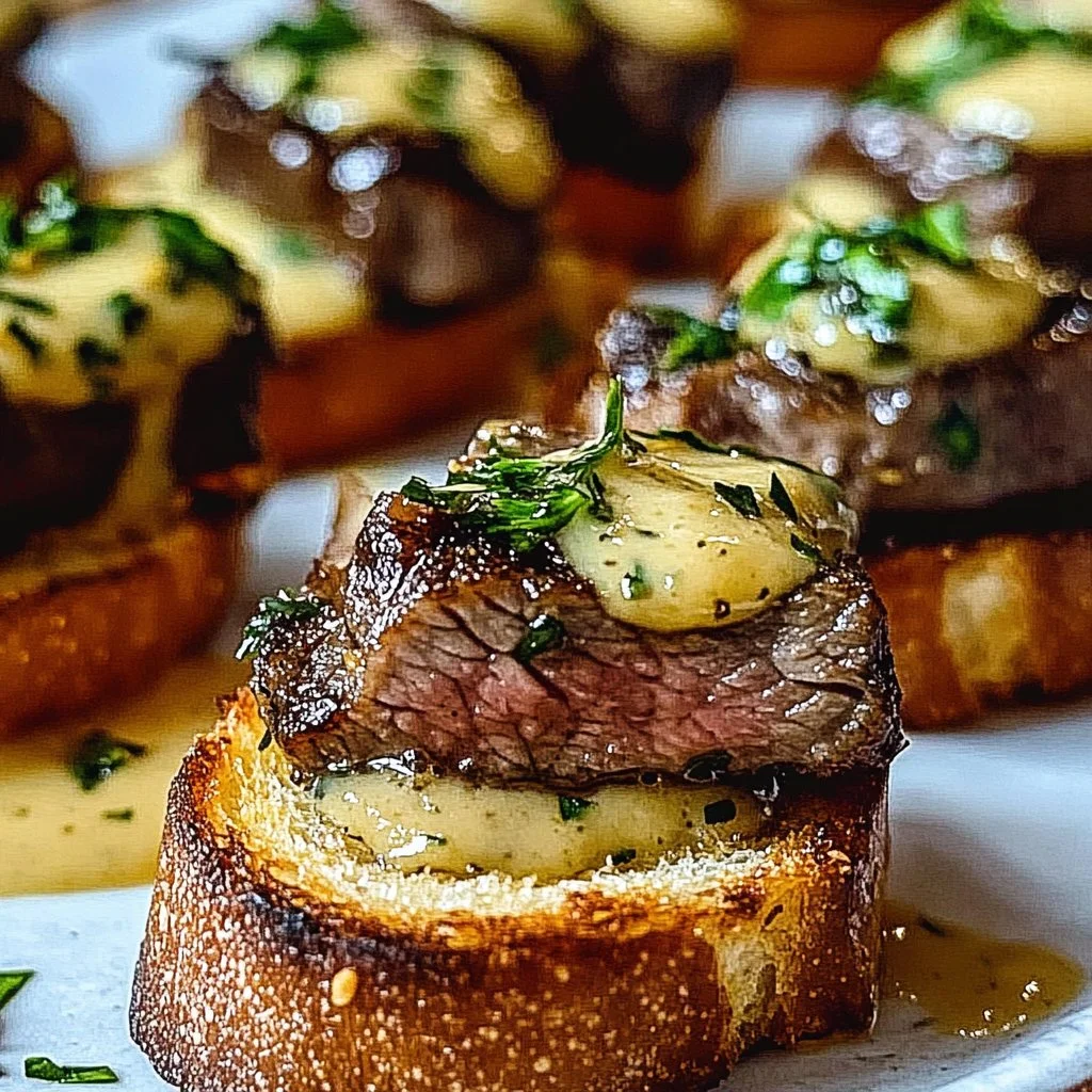 Irresistible Beef Tenderloin Crostini