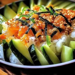 Delicious California Roll sushi bowl with fresh ingredients and vibrant colors