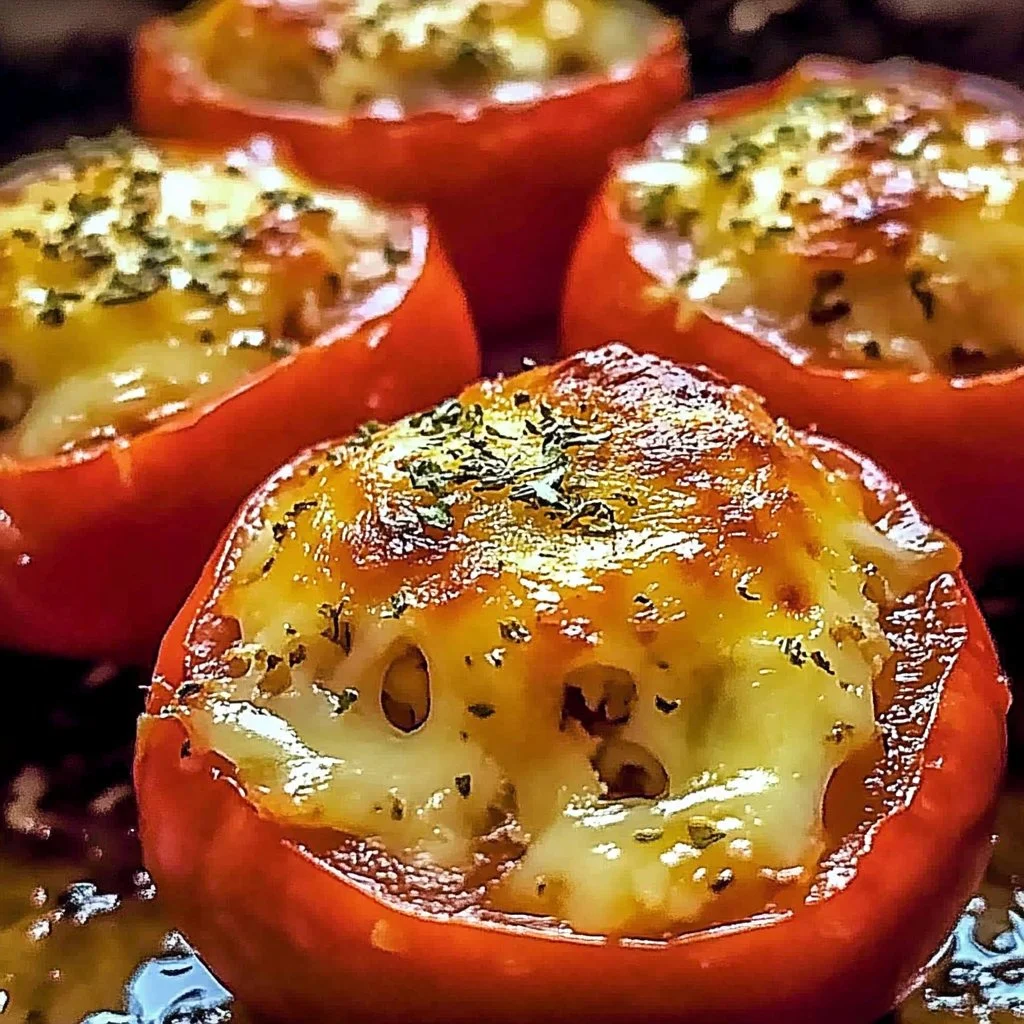 Irresistible Cheesy Baked Stuffed Tomatoes