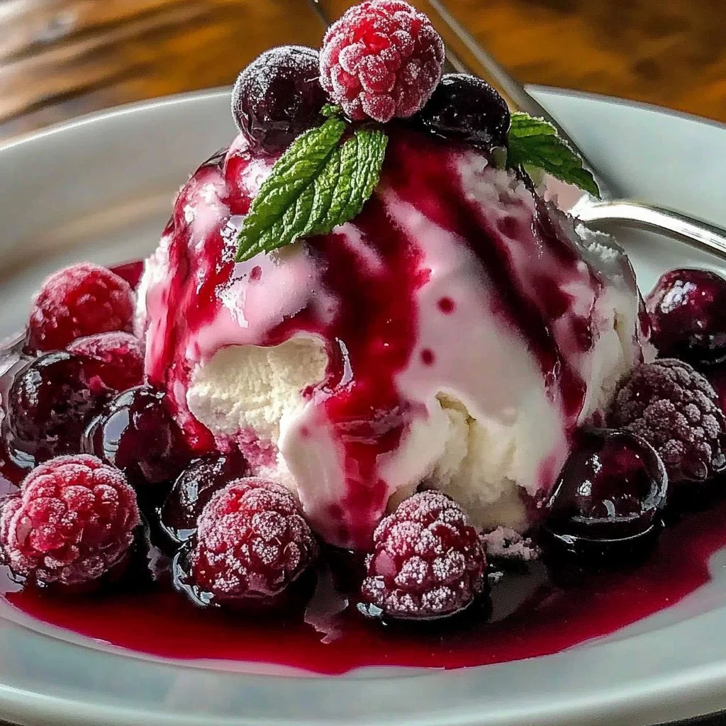 Irresistible Cherry Raspberry Semifreddo