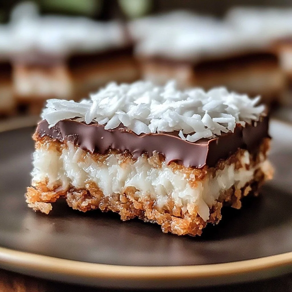 Irresistible Chocolate Coconut Bars