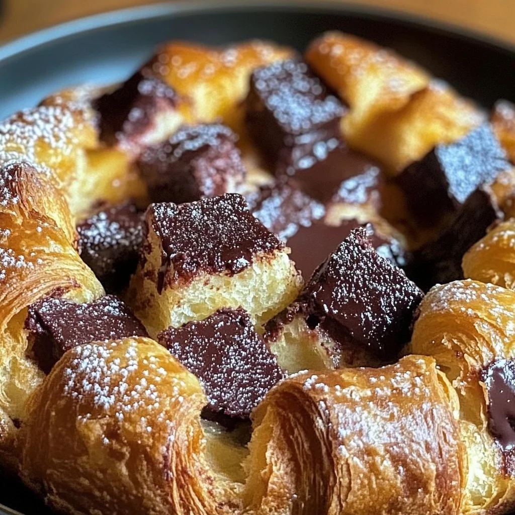 Irresistible Chocolate Croissant Breakfast Bake