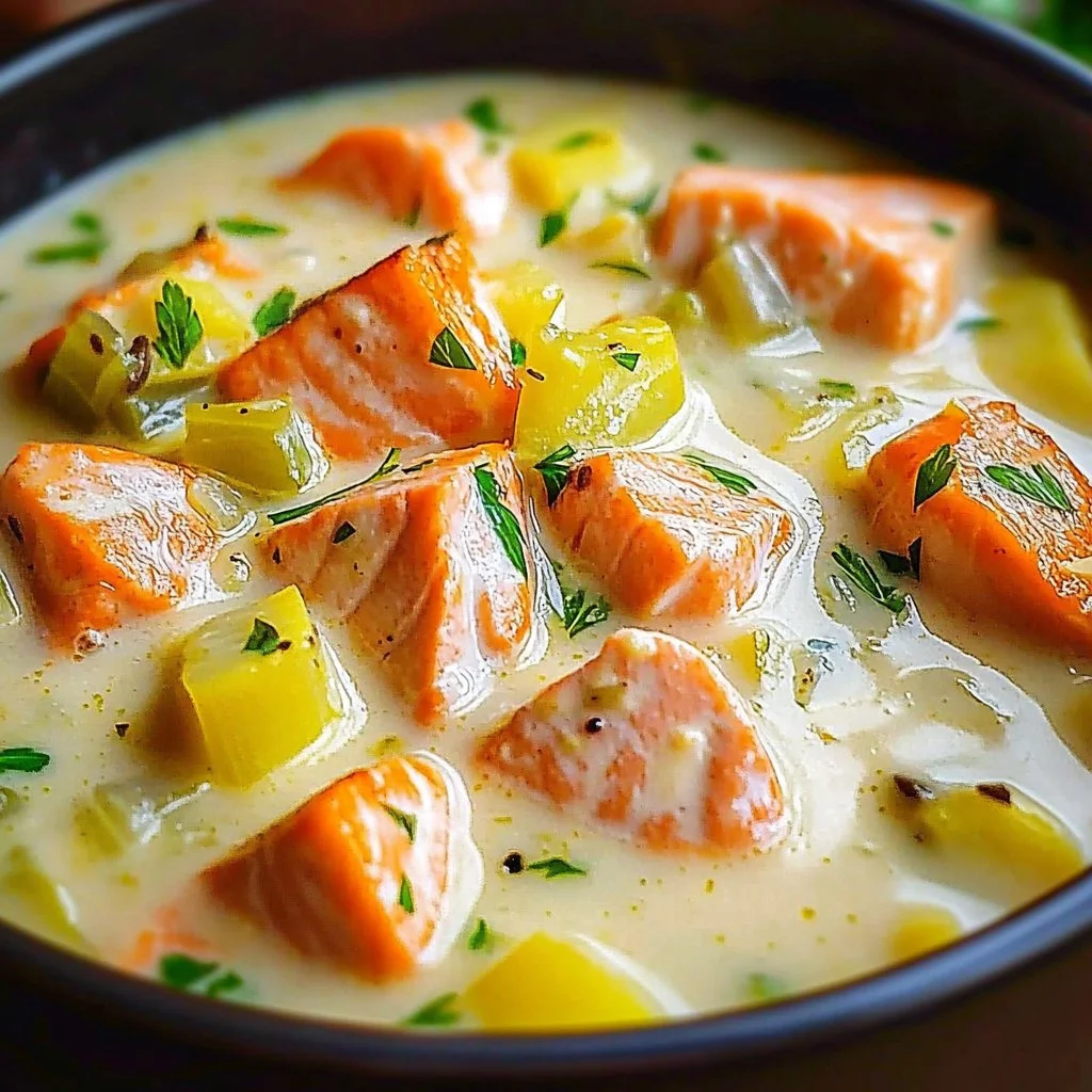 Irresistible Cozy Salmon Chowder