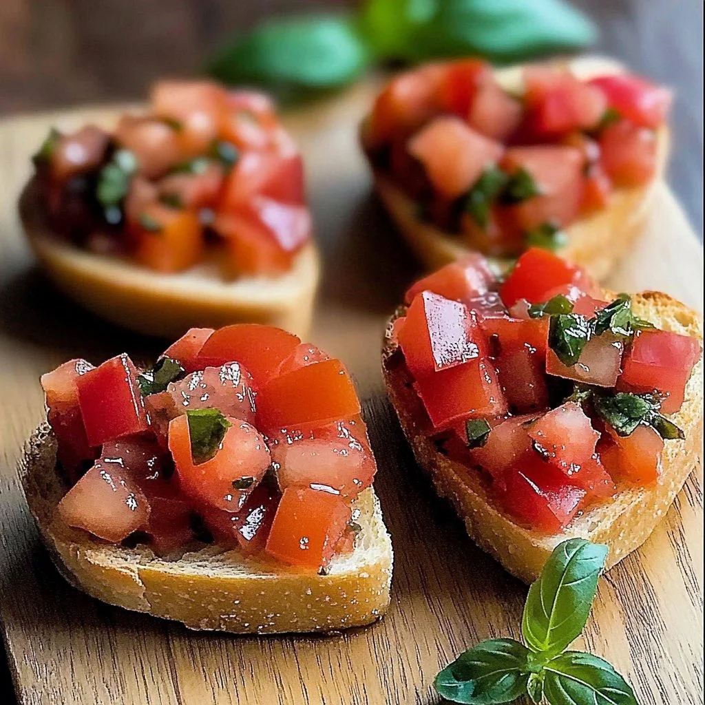 Irresistible Heart Shaped Bruschetta