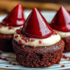 Hershey's Red Velvet Blossoms - a delicious red velvet cookie with chocolate kiss