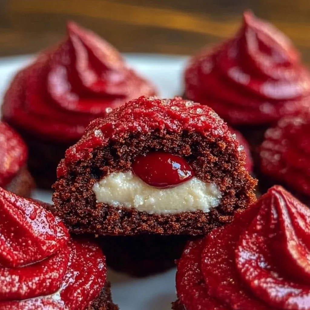 Irresistible Hershey's Red Velvet Blossoms