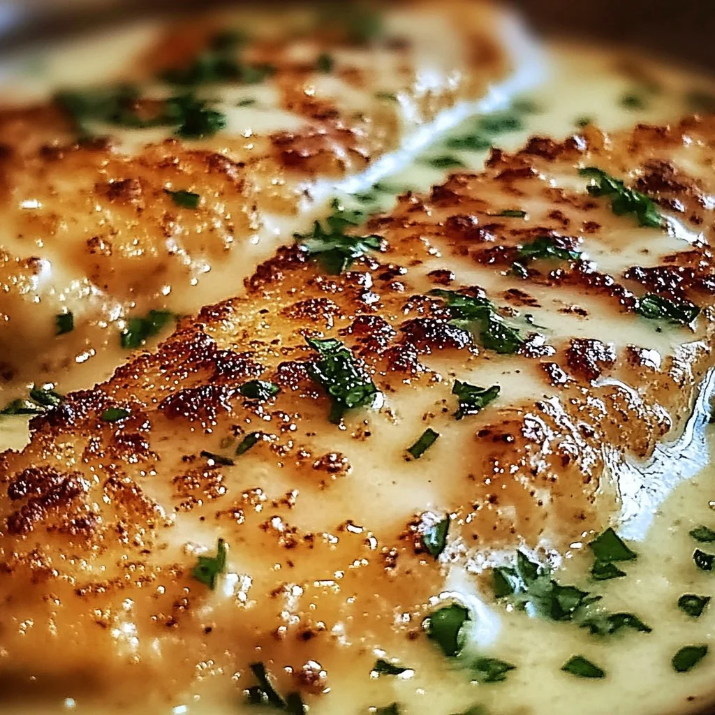 Delicious Longhorn Steakhouse Parmesan Chicken served with herbs and spices.