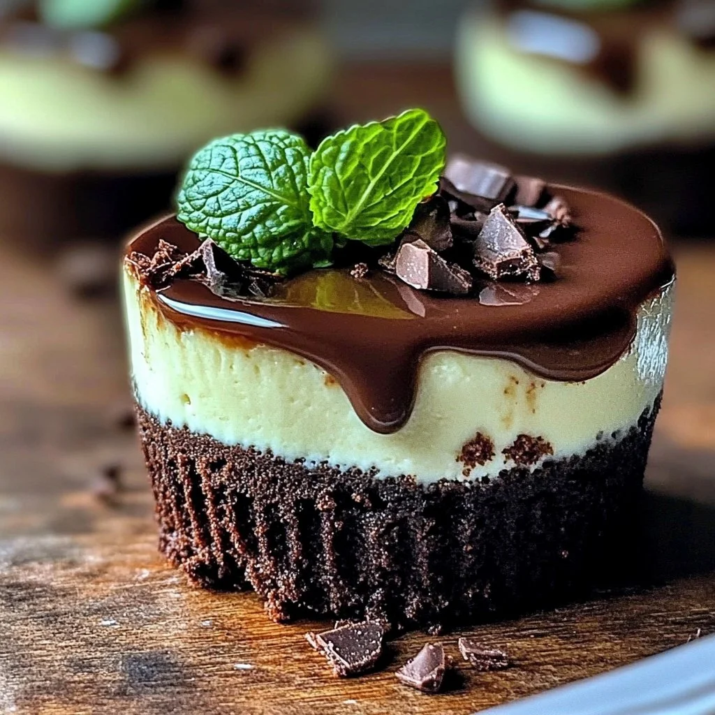 Irresistible Mini Andes Mint Cheesecakes