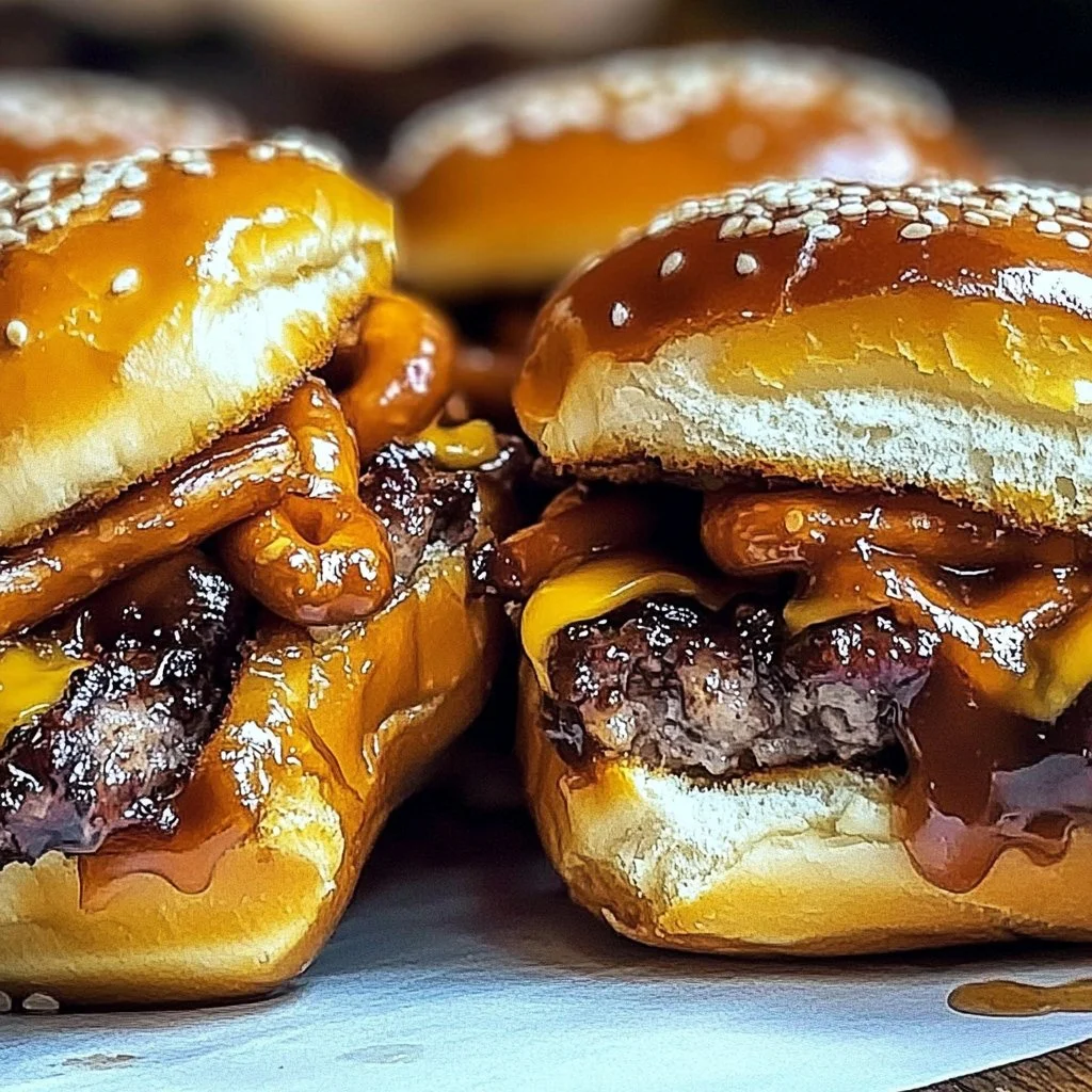 Irresistible Pretzel Cowboy Sliders