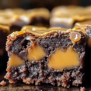 Deliciously rich Snickers brownies topped with caramel and peanuts
