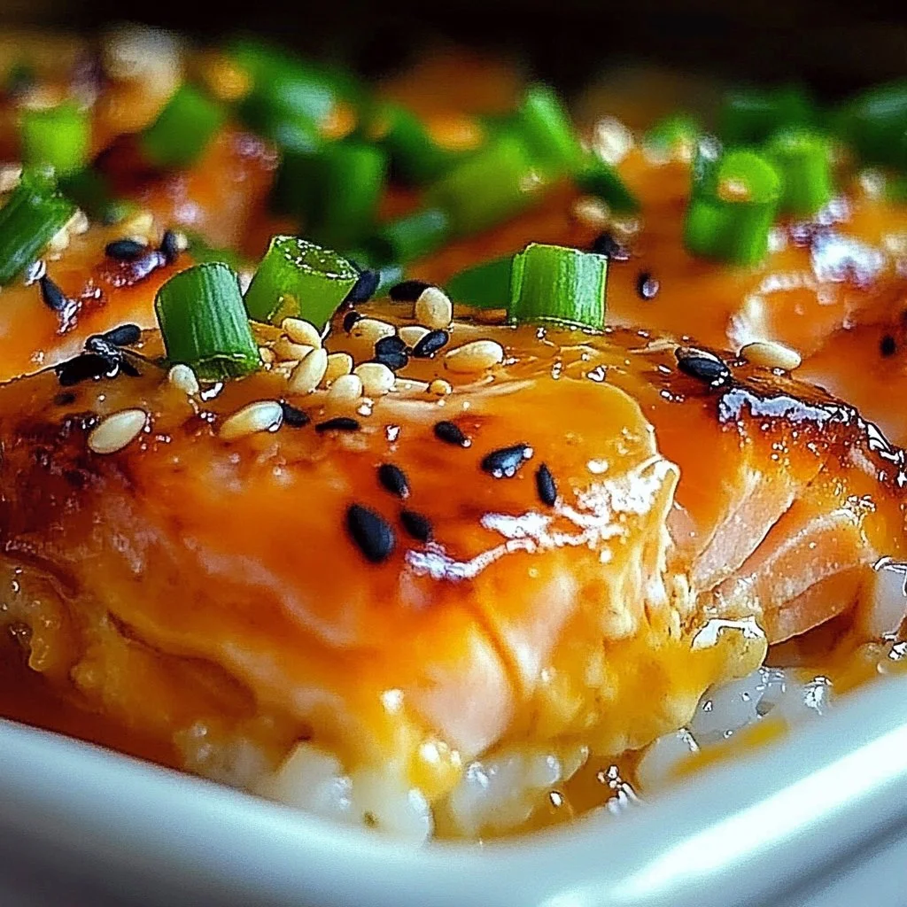 Irresistible Spicy Salmon Sushi Bake