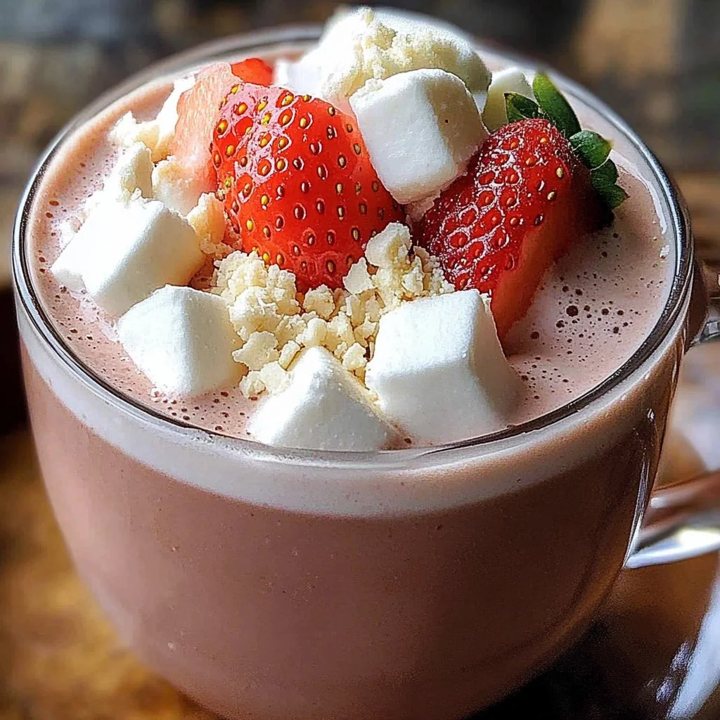 Irresistible Strawberry Hot Chocolate