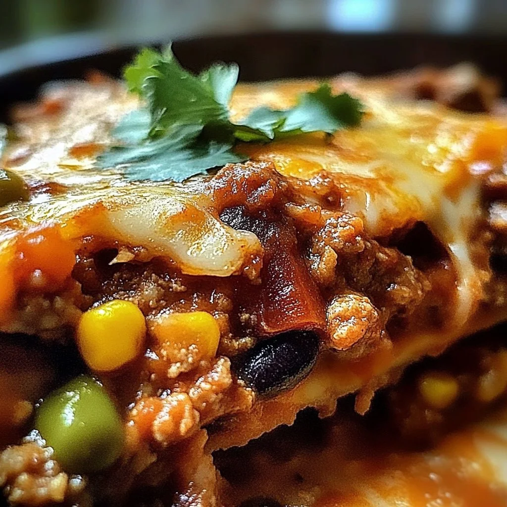 Irresistible Stuffed Chile Casserole
