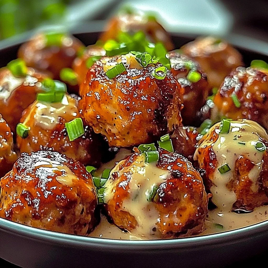 Delicious sweet chili chicken meatballs served with dipping sauce