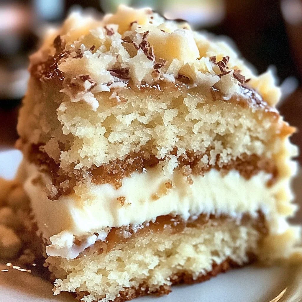 Irresistible White German Chocolate Cake