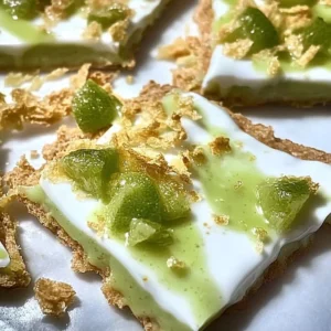 Delicious Key Lime Yogurt Bark with vibrant lime flavor and creamy texture