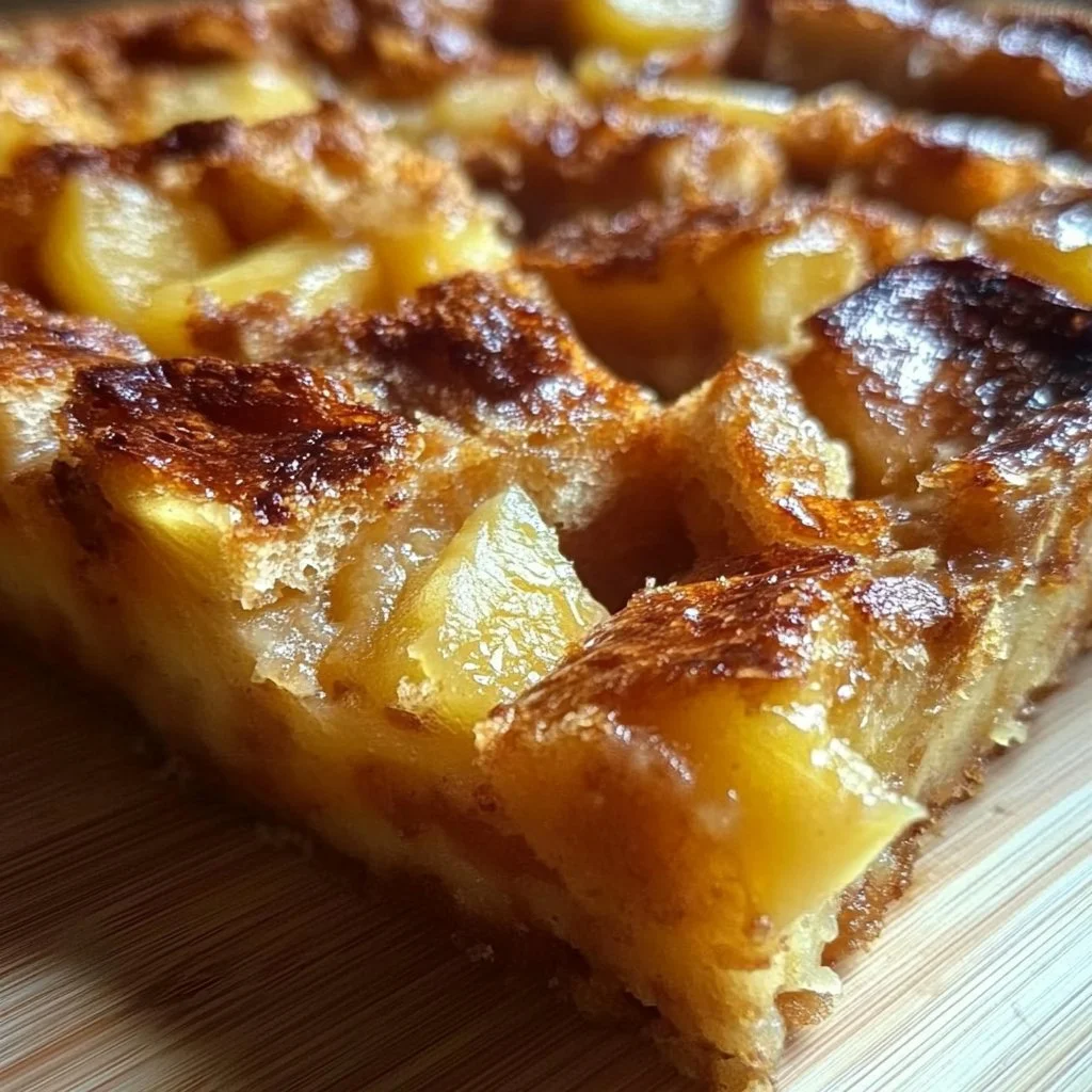Pineapple Banana Bread Pudding