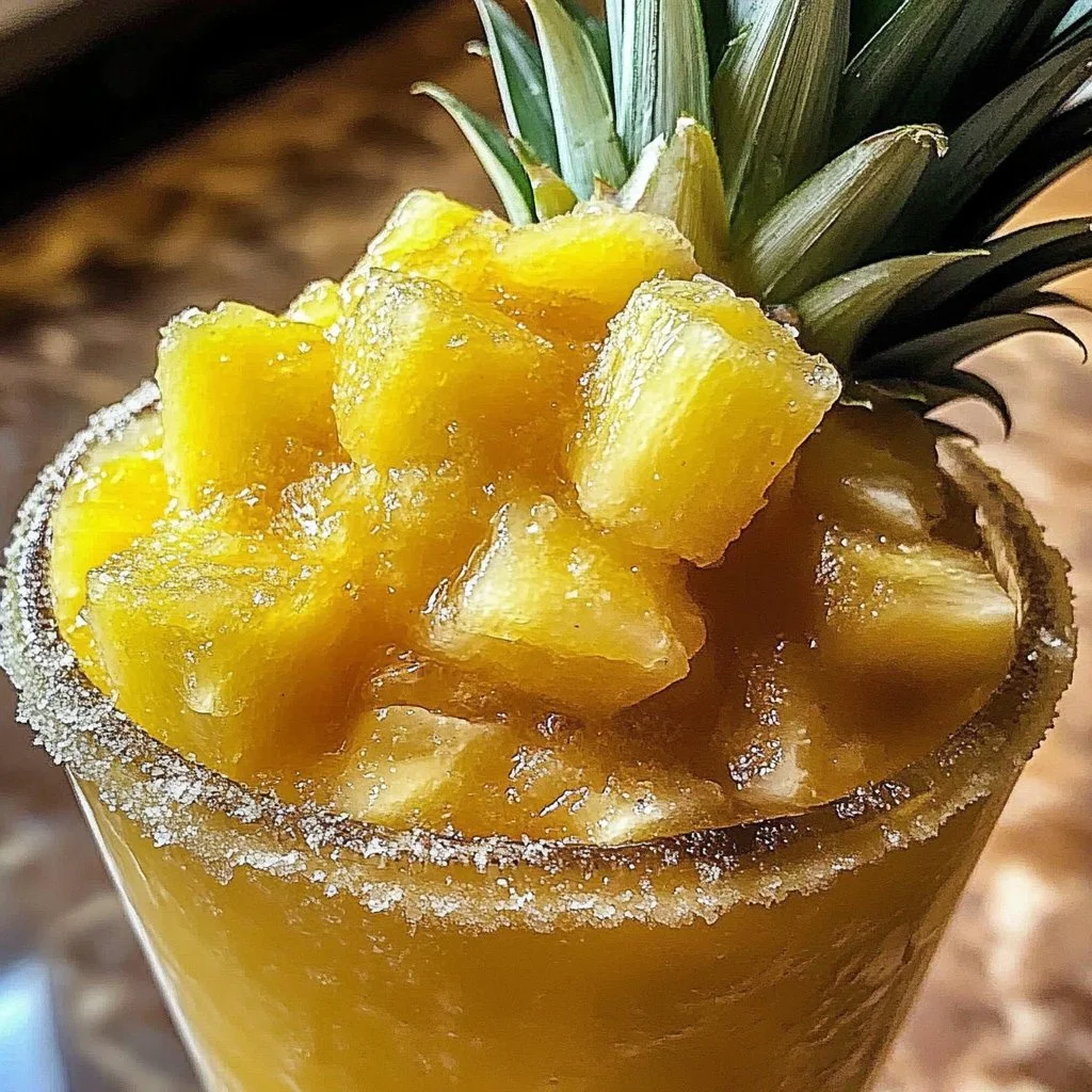 Pineapple Rum Slush: 5 Steps to Your Tropical Escape
