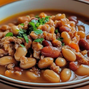 Delicious bowl of Pork Beans showcasing comforting flavors for a hearty meal.