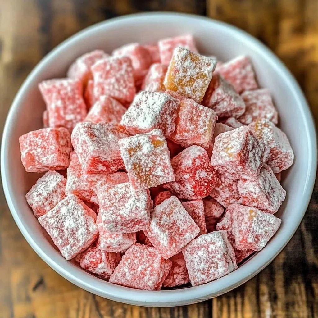 Quick Strawberry Shortcake Puppy Chow