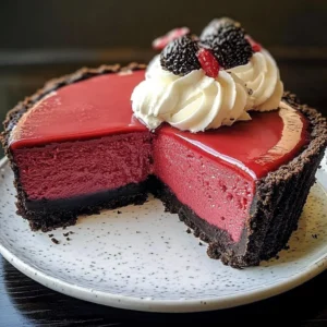 Delicious Red Velvet Cheesecake slice with cream cheese frosting