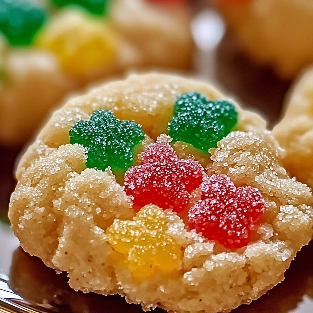 Retro Christmas Gumdrop Cookies