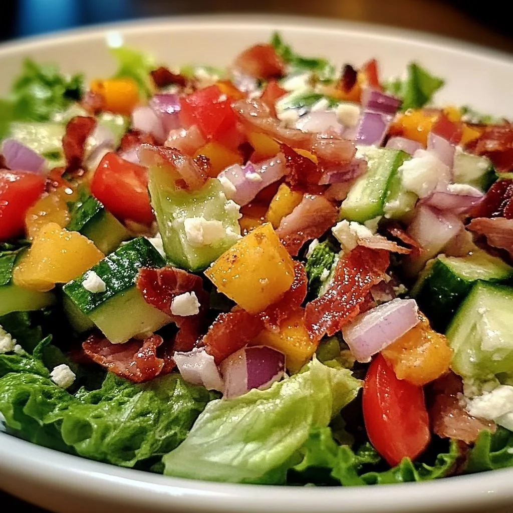 Ruth's Chris Chopped Salad with vibrant ingredients and fresh presentation