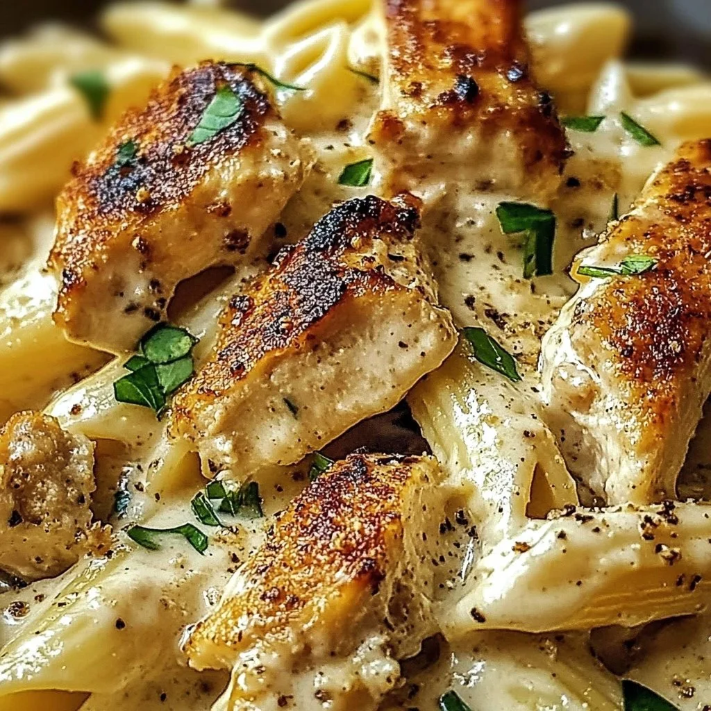 Southern Style Creamy Parmesan Chicken Pasta