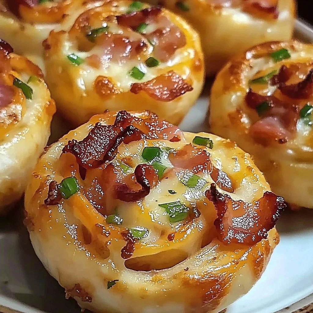 Spicy Bacon Cheese Pinwheels