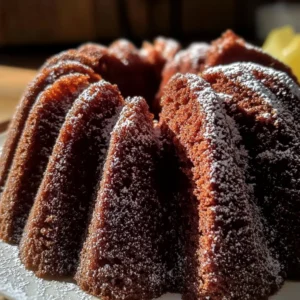 Delicious Valentine's Bundt Cake decorated with heart-shaped icing