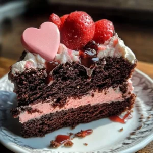 Delicious Valentine's Cake decorated with hearts for a romantic celebration