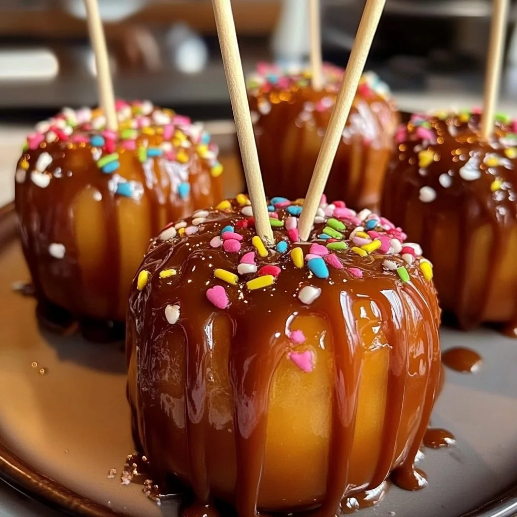 Valentines Caramel Apples