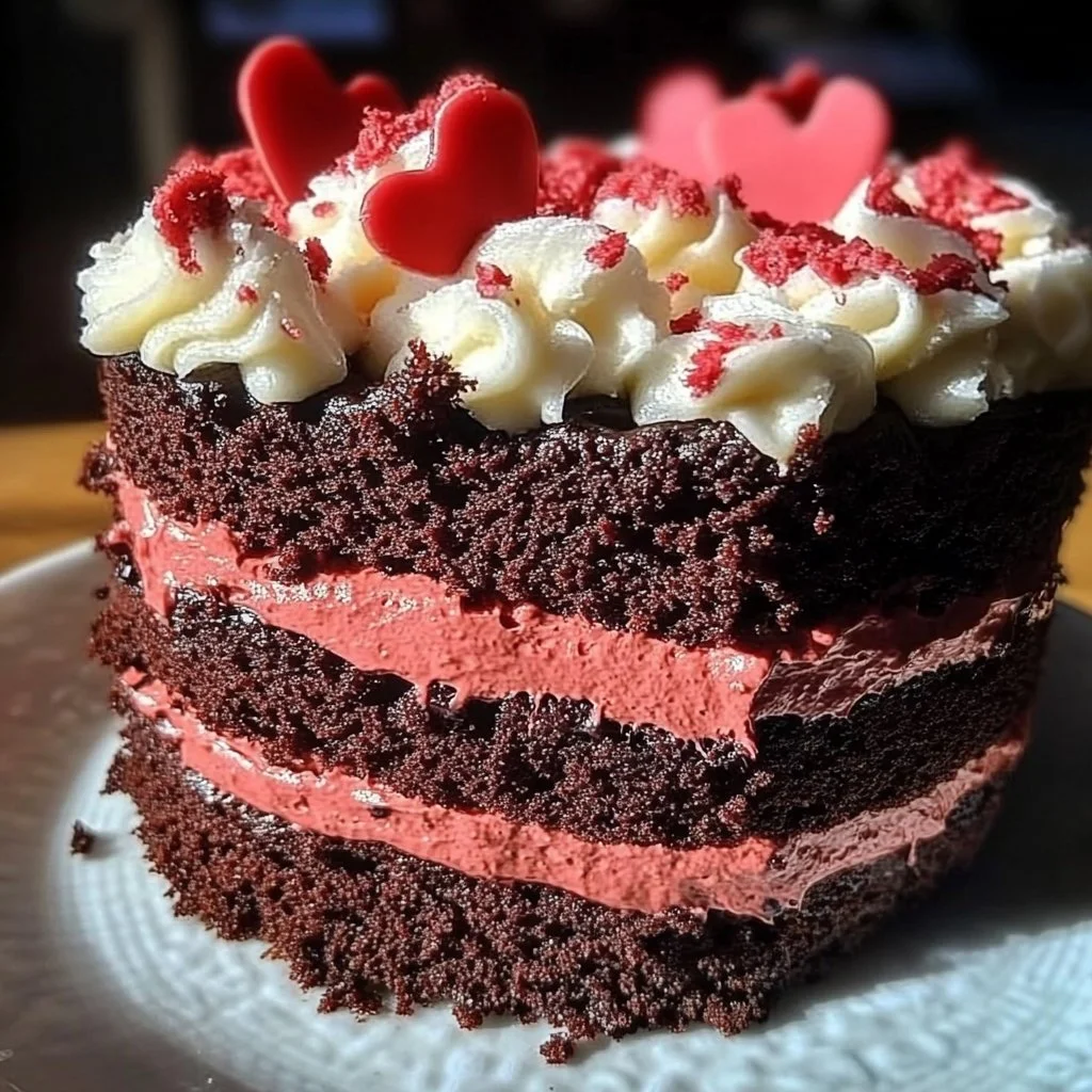 Valentine's Day Chocolate Cake