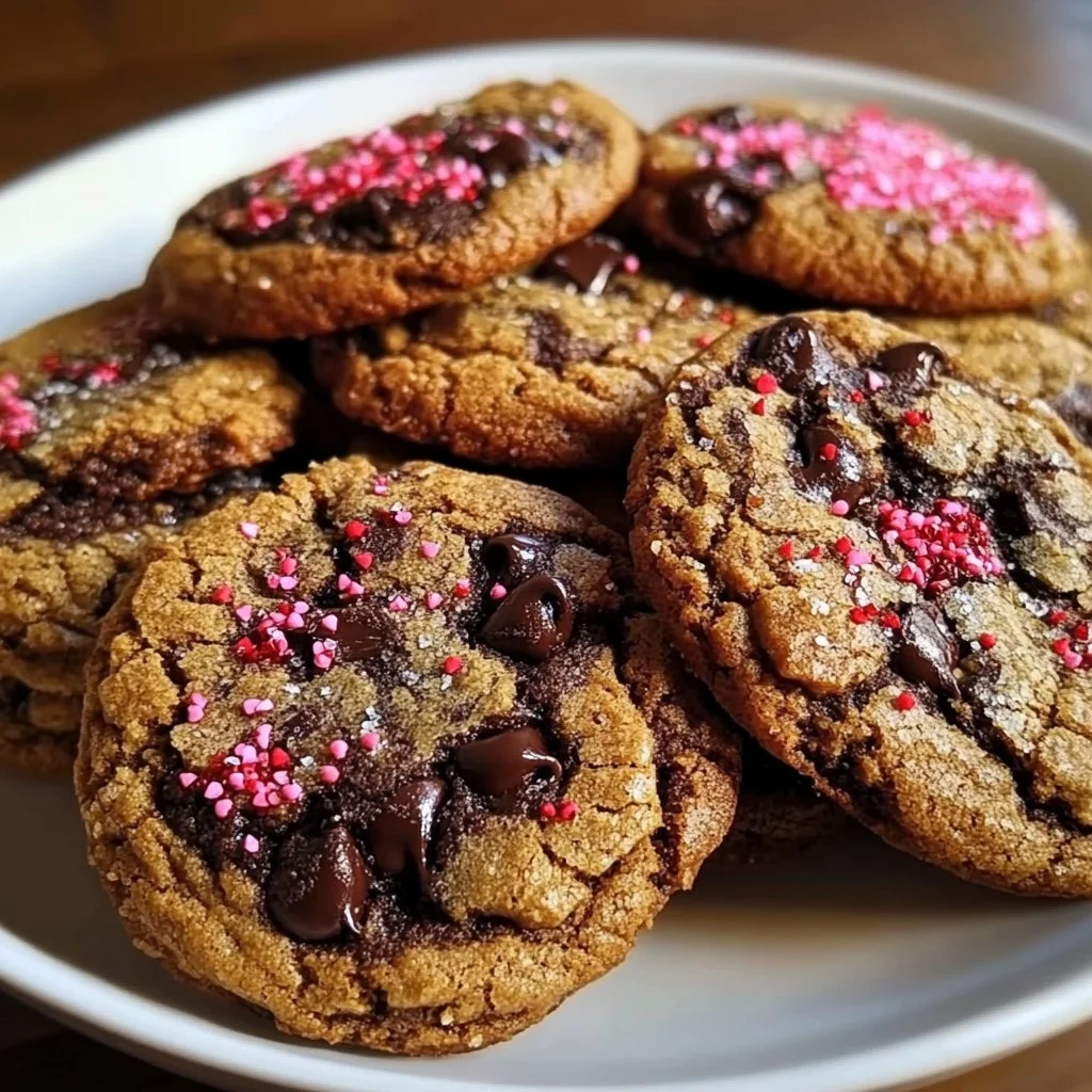 Valentines Day Chocolate Chip Cookies