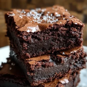 Valentine's Day fudgy brownies topped with chocolate sprinkles