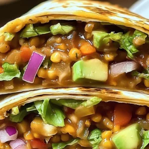 Delicious Vegan Crunchwrap Supreme with fresh veggies and savory sauce