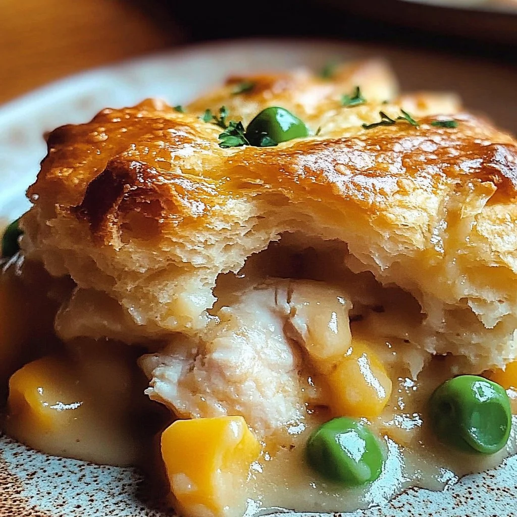 Yummy Chicken and Biscuit Cobbler