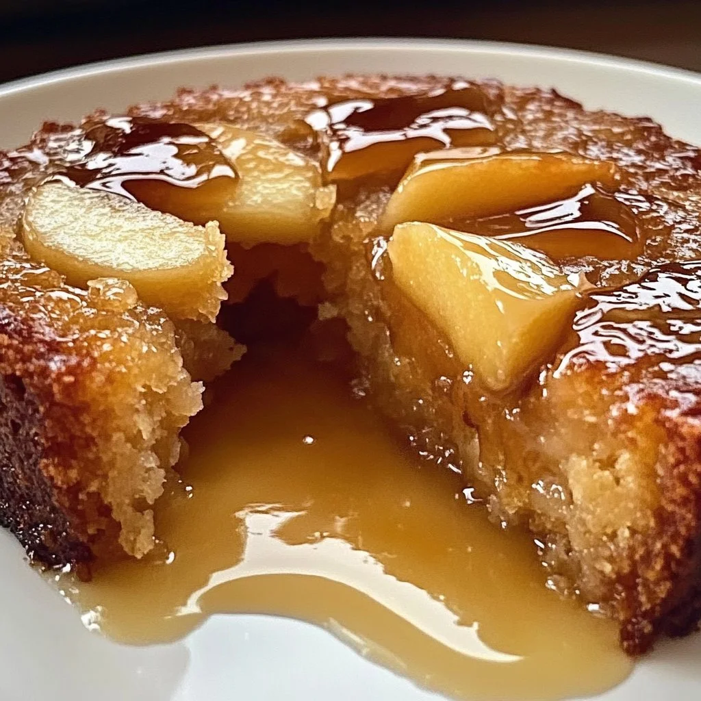 Apple Date Brown Sugar Sponge with Butter Sauce Bliss